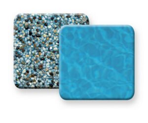PebbleTec The Original Sample Finish with water color - Blue Wave