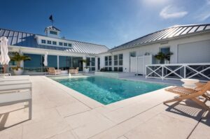 U-shaped home with pool and spa in Boca Grande, FL